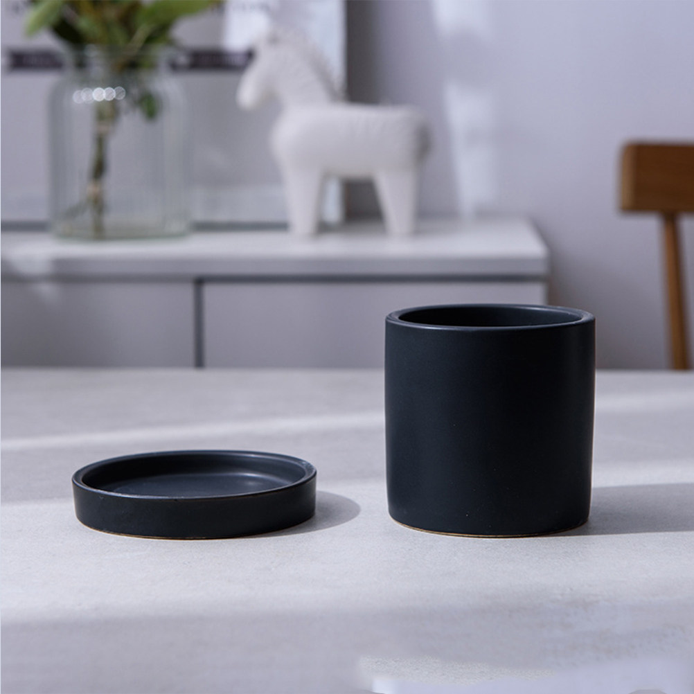 Aloe Vera Pot - 1 Set Stilvolle Keramiktöpfe mit Untersetzer,